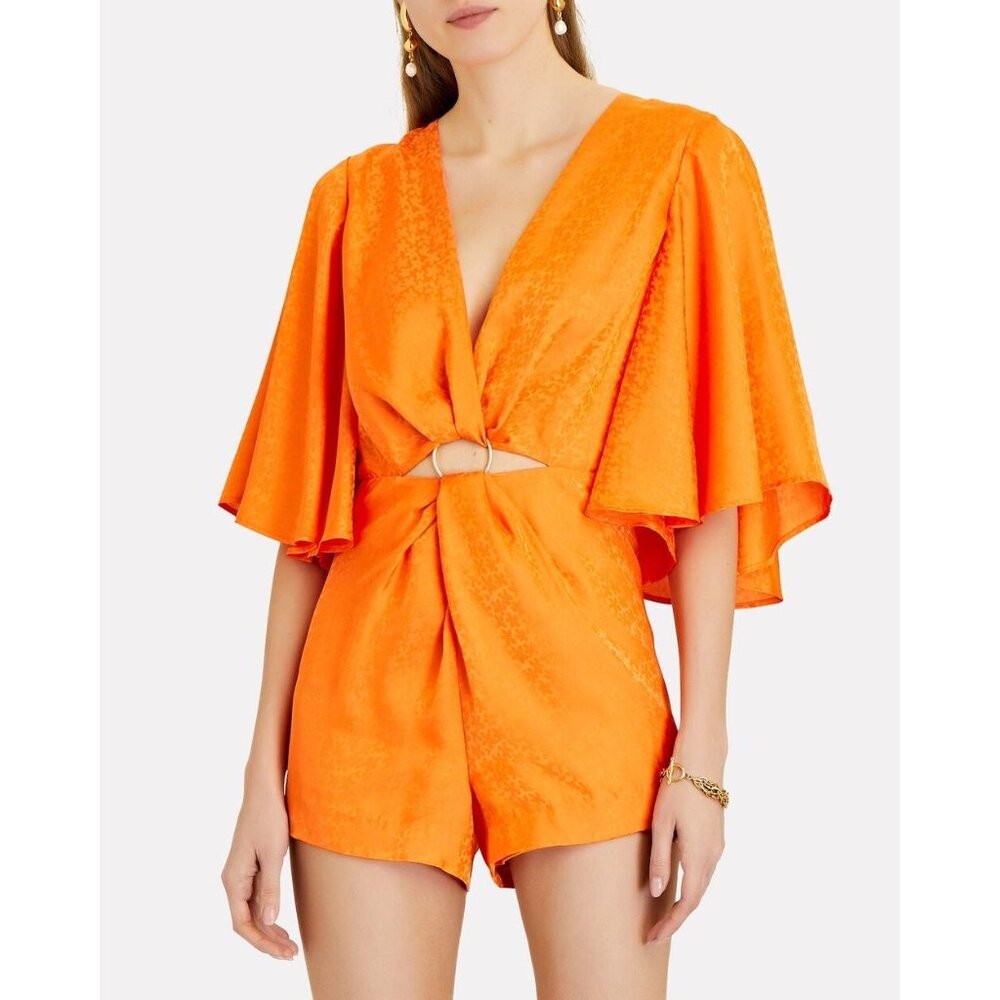 Significant Other NWT Isabel Floral Jacquard Cut-Out Romper size 6